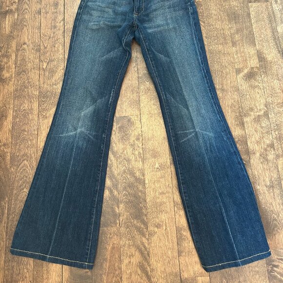 7 for All Mankind low rise wide leg Jeans- Size 26 - Picture 2 of 3